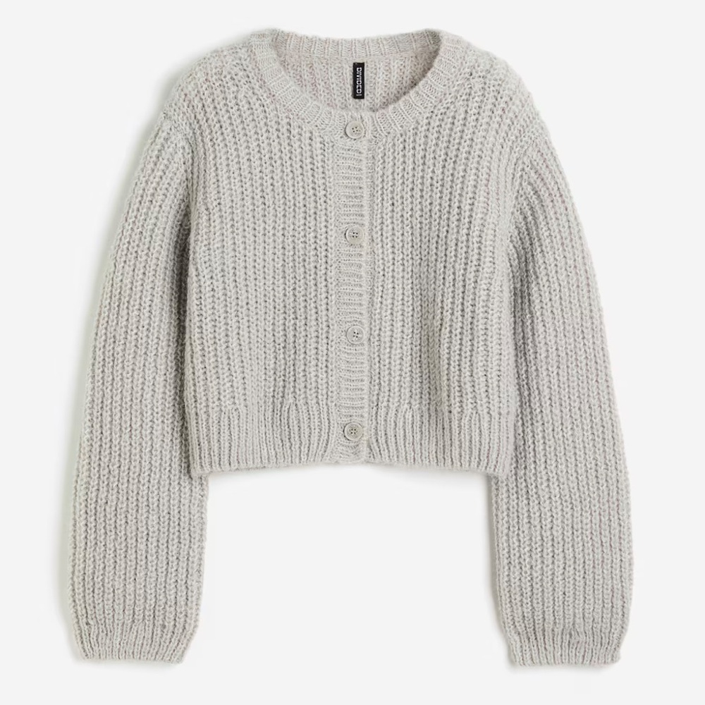H&M knit chunky cardigan sweater